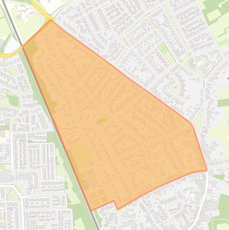 Kaart van de buurt Weibossen.