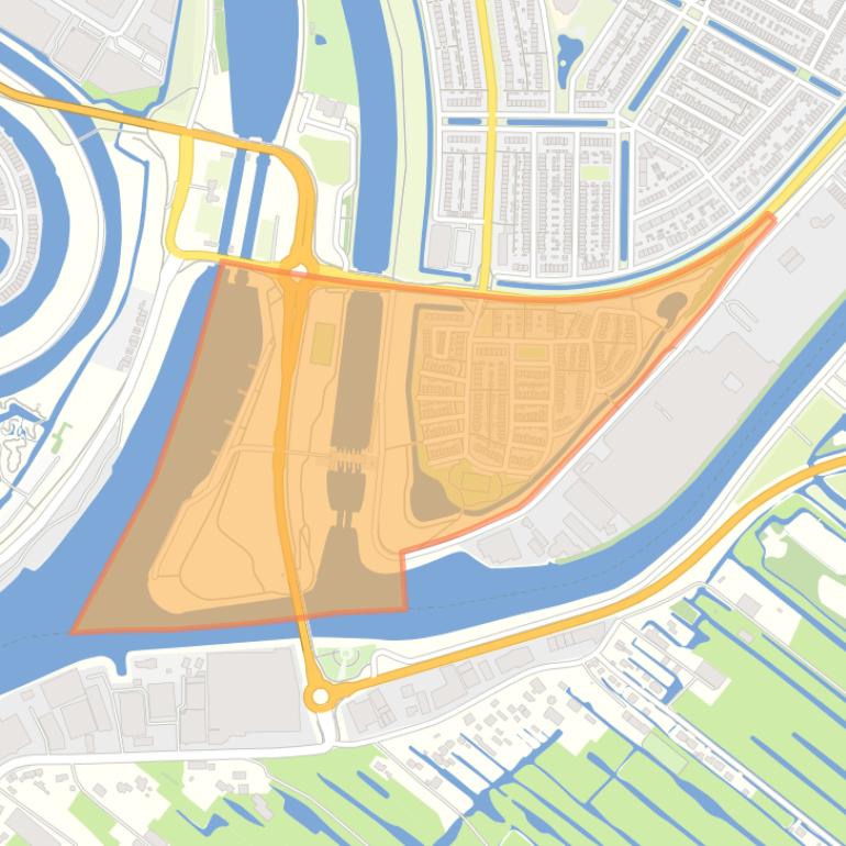 Kaart van de buurt Weidebloemkwartier.
