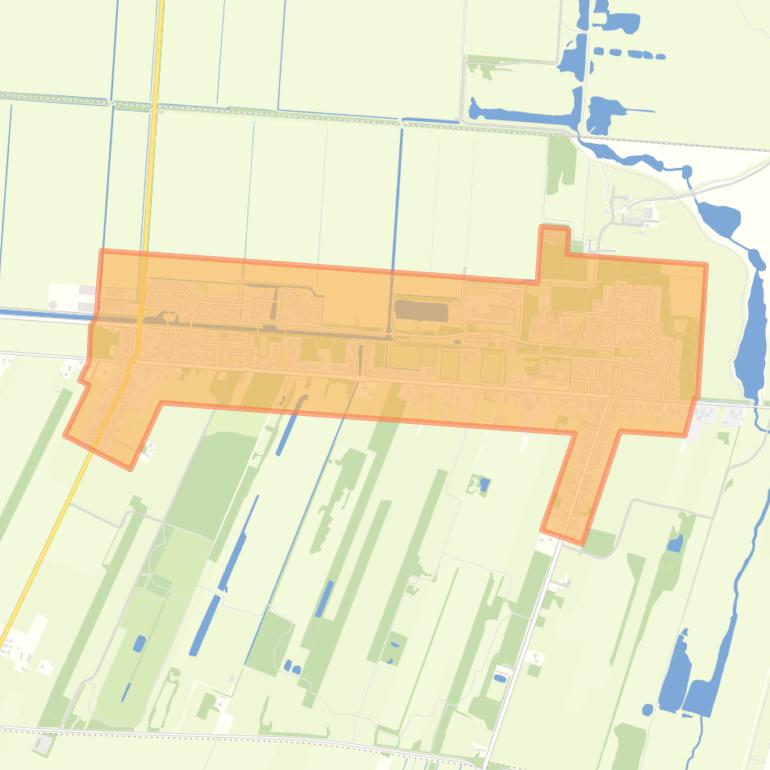 Kaart van de buurt Weiteveen.