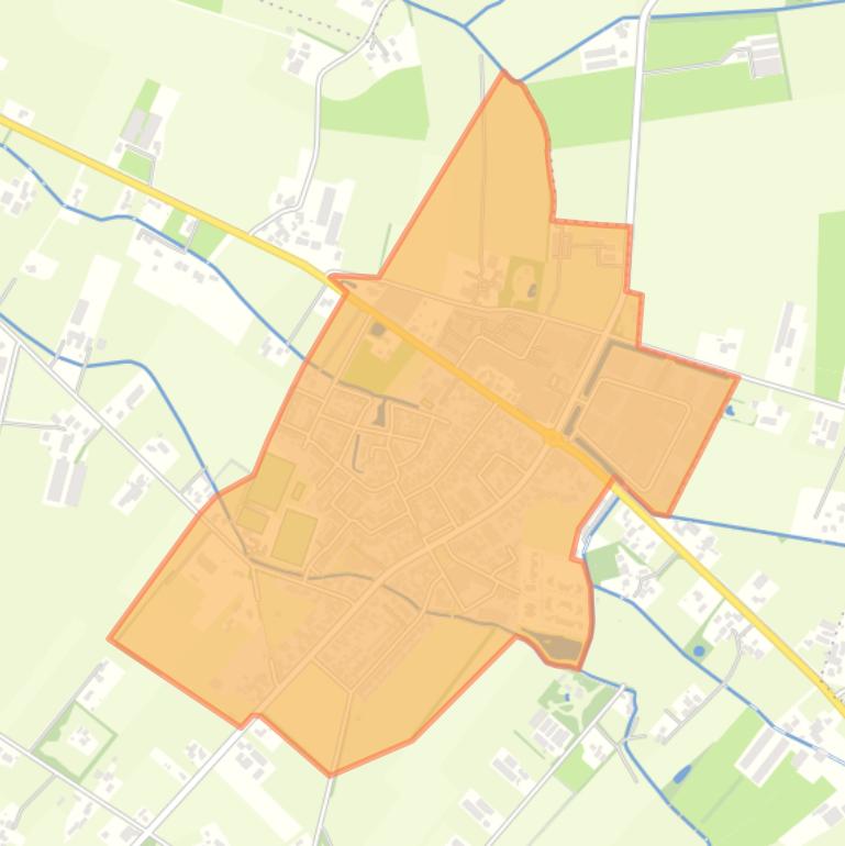 Kaart van de buurt Wekerom dorp.