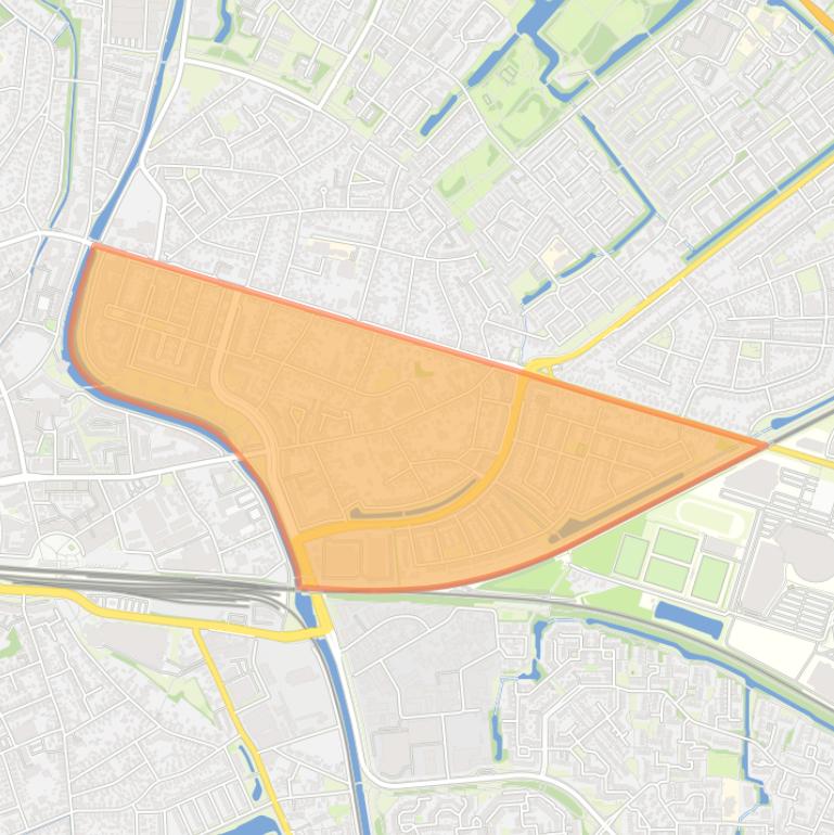 Kaart van de buurt Welgelegen.