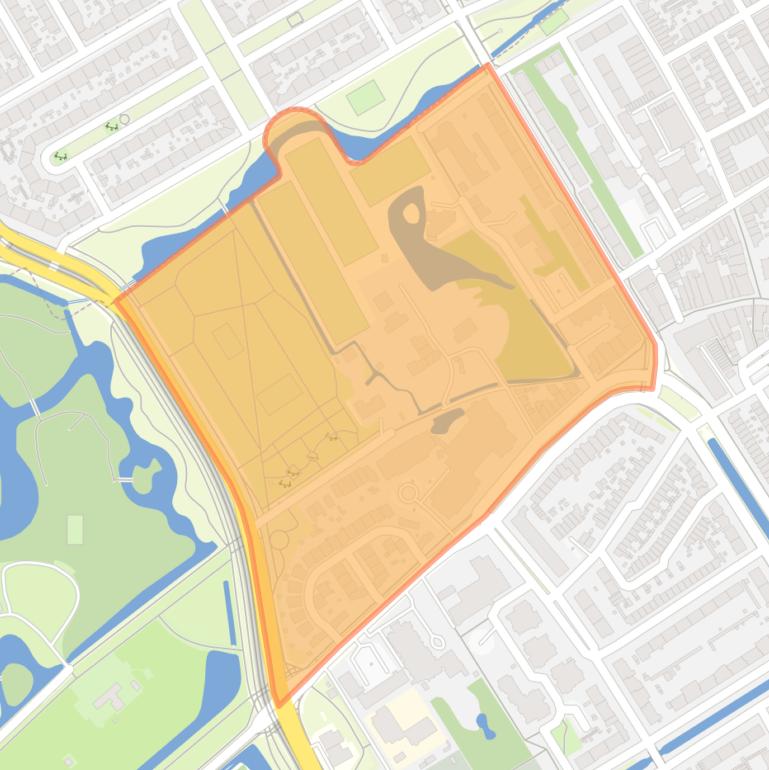 Kaart van de buurt Welgelegen.