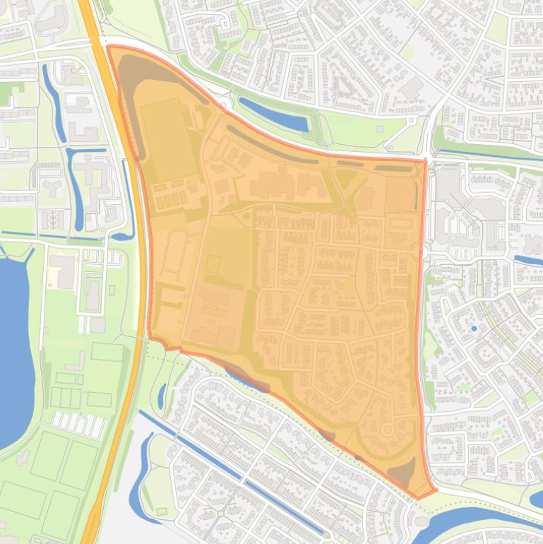 Kaart van de buurt Welgelegen.