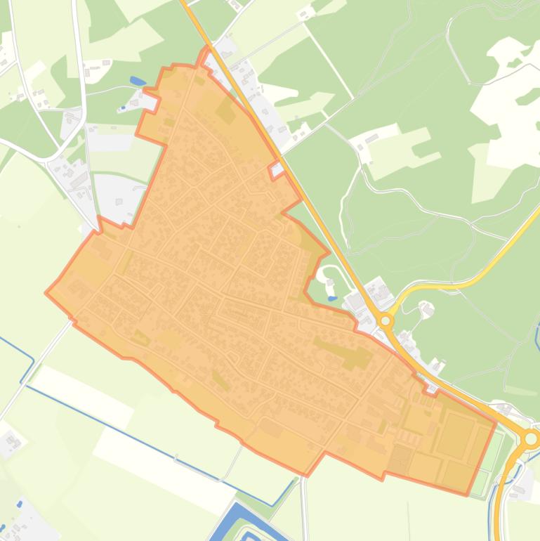 Kaart van de buurt Well-Oost.