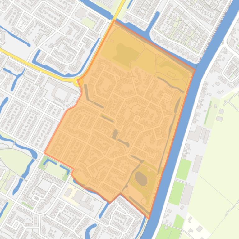 Kaart van de buurt Wendes.