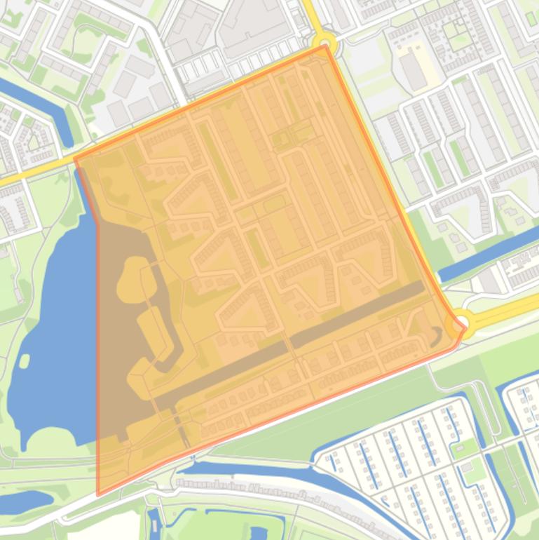 Kaart van de buurt Werengouw-Zuid.