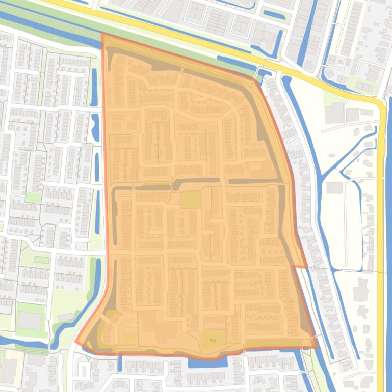 Kaart van de Wervenbuurt.