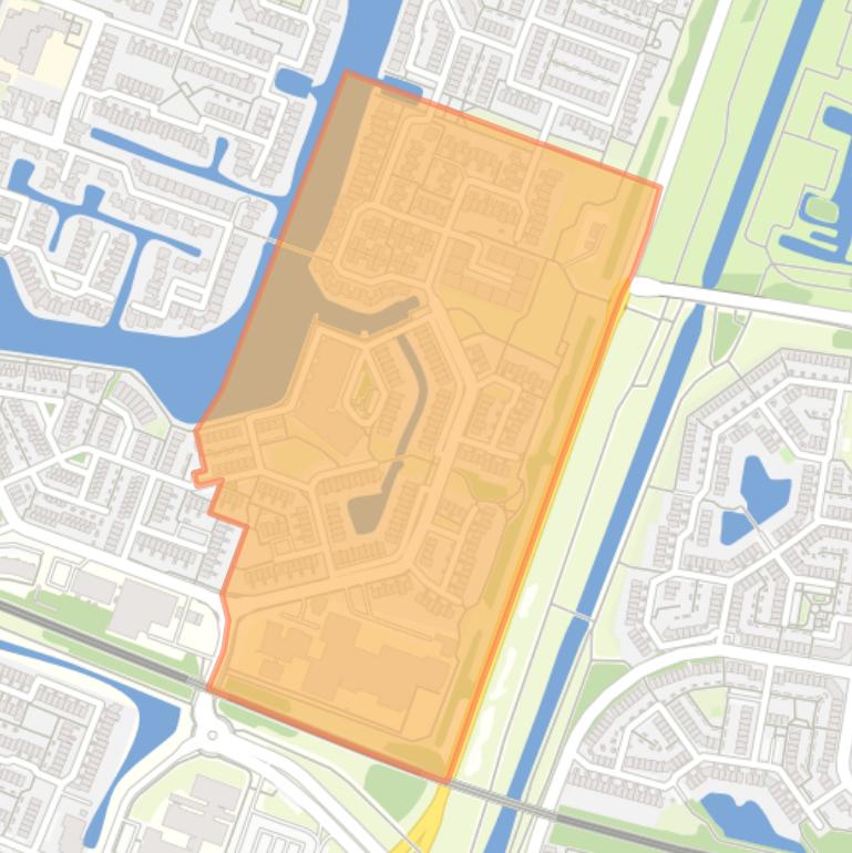 Kaart van de Wervenbuurt.