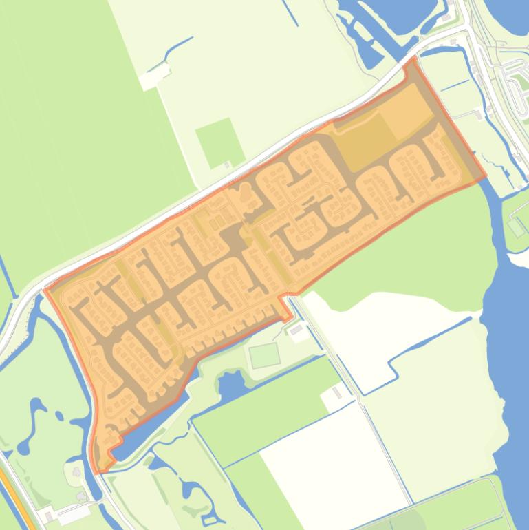 Kaart van de buurt Wervershoof Onderdijk Aan de Vliet.