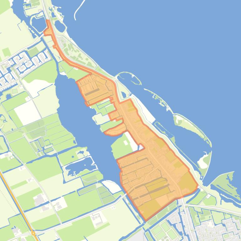 Kaart van de buurt Wervershoof Onderdijk.