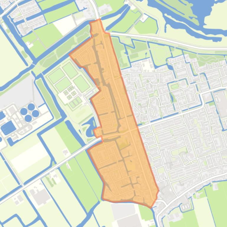 Kaart van de buurt Wervershoof West.