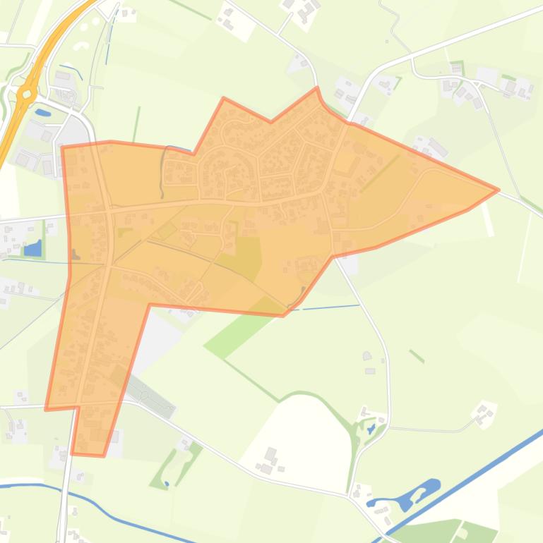 Kaart van de buurt Wesepe Kern.