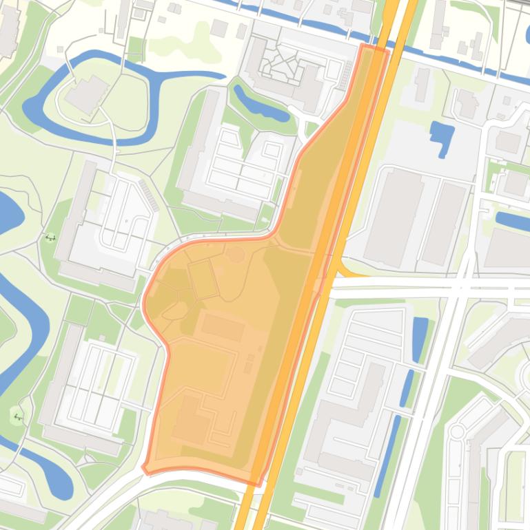 Kaart van de buurt West 1.