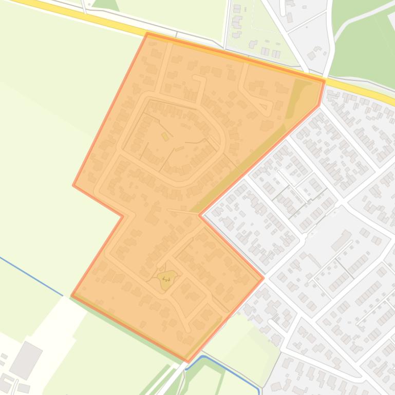 Kaart van de buurt West.