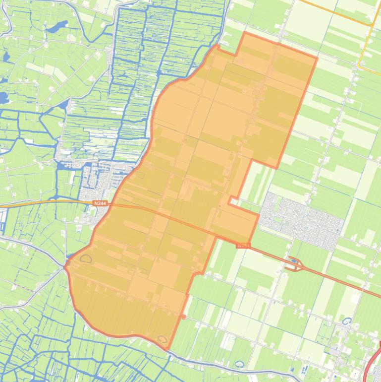 Kaart van de buurt Westbeemster.