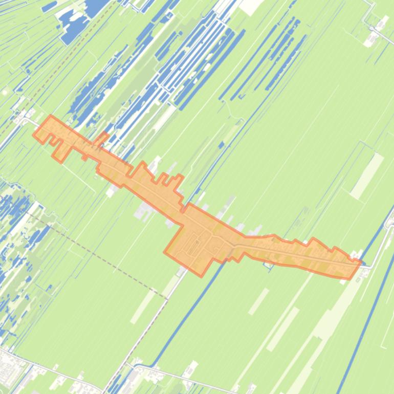 Kaart van de buurt Westbroek Kern.