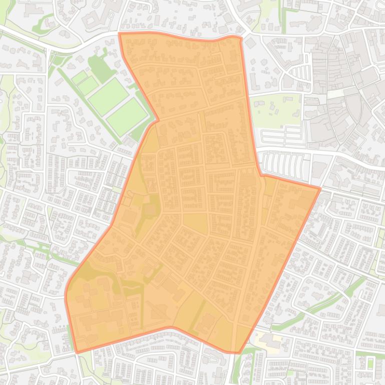 Kaart van de buurt Westdorp.