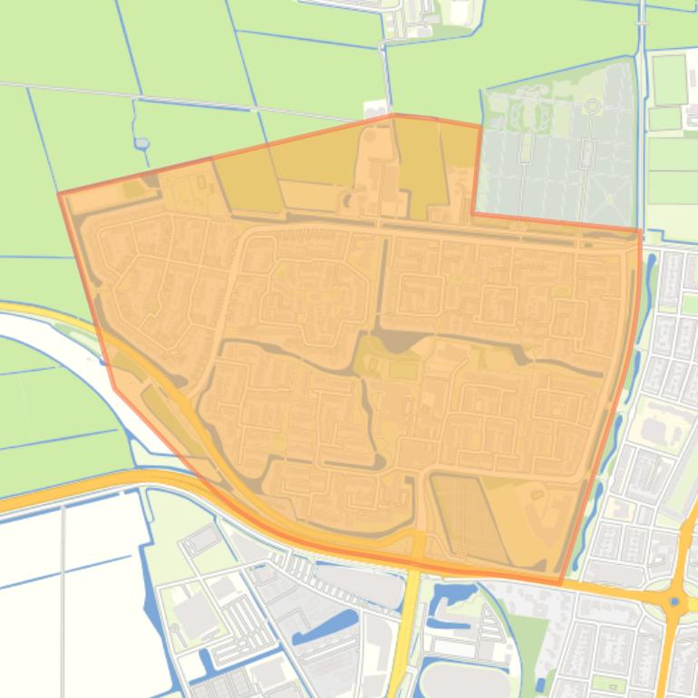 Kaart van de buurt Westeinde.