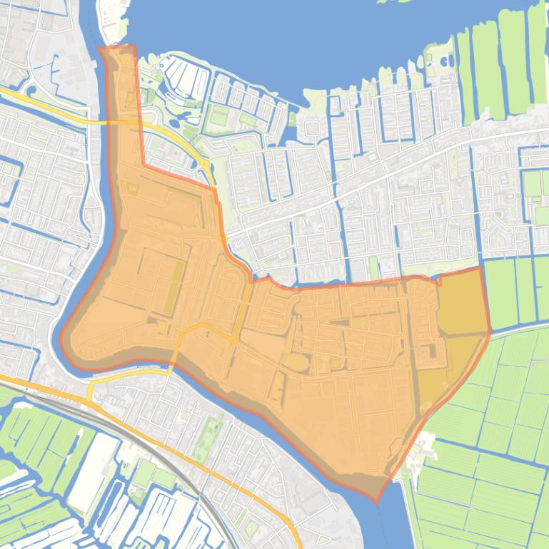 Kaart van de buurt Westeinde.