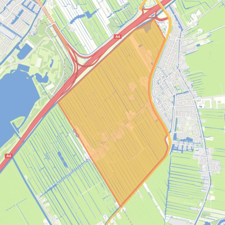 Kaart van de buurt Westeinde.