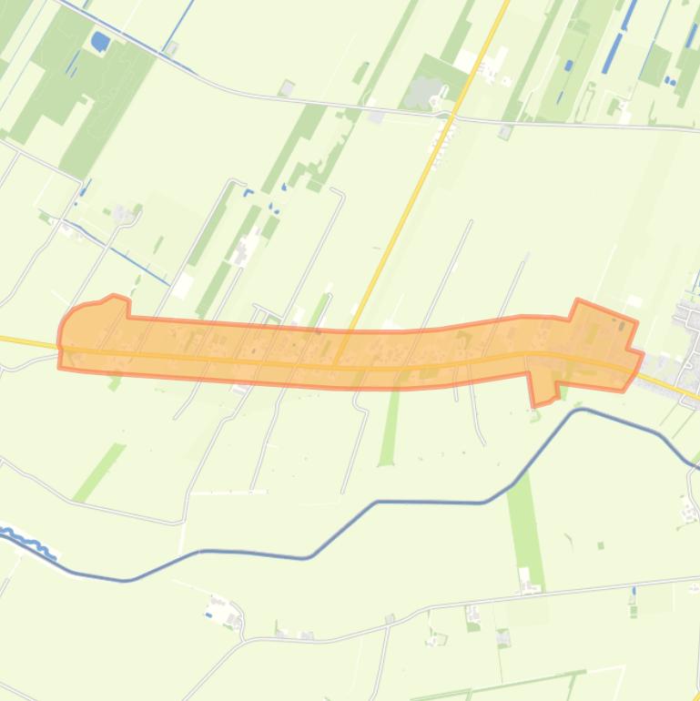 Kaart van de buurt Westelijk Nieuw-Schoonebeek.