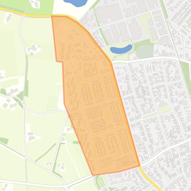 Kaart van de buurt Westenesch-Hofrichter.