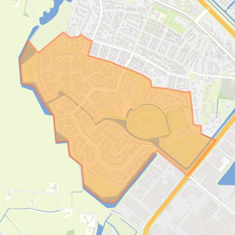 Kaart van de buurt Westenholte-Stins.