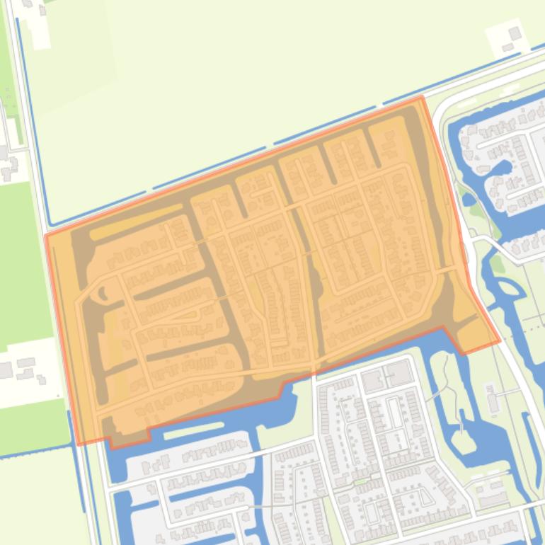 Kaart van de buurt Westerdel Noord.