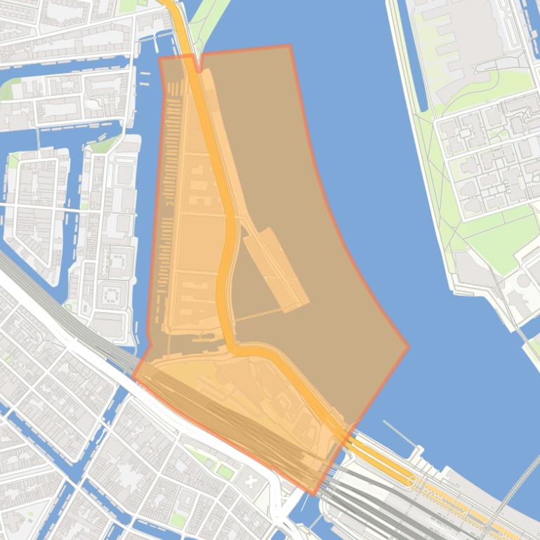 Kaart van de buurt Westerdokseiland.