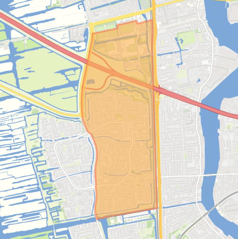 Kaart van de buurt Westerkoog Oost.