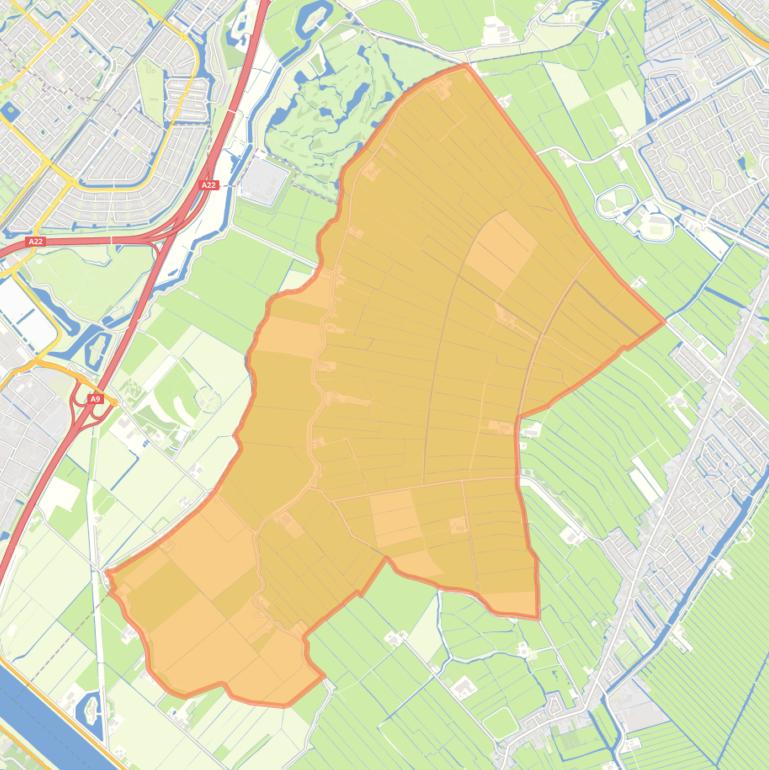 Kaart van de buurt Westerpolder.