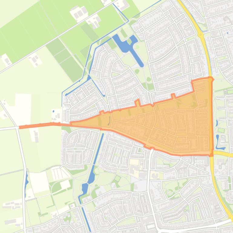 Kaart van de buurt Westerveld.