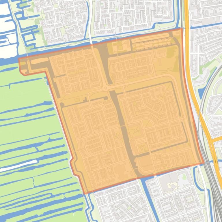 Kaart van de buurt Westerwatering Noord.