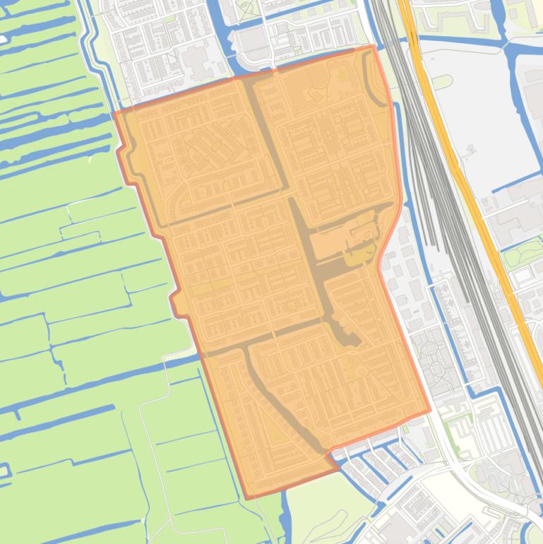 Kaart van de buurt Westerwatering Zuid.