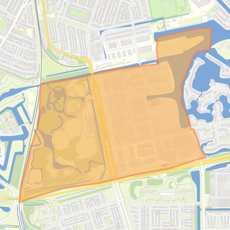 Kaart van de buurt Westoever.