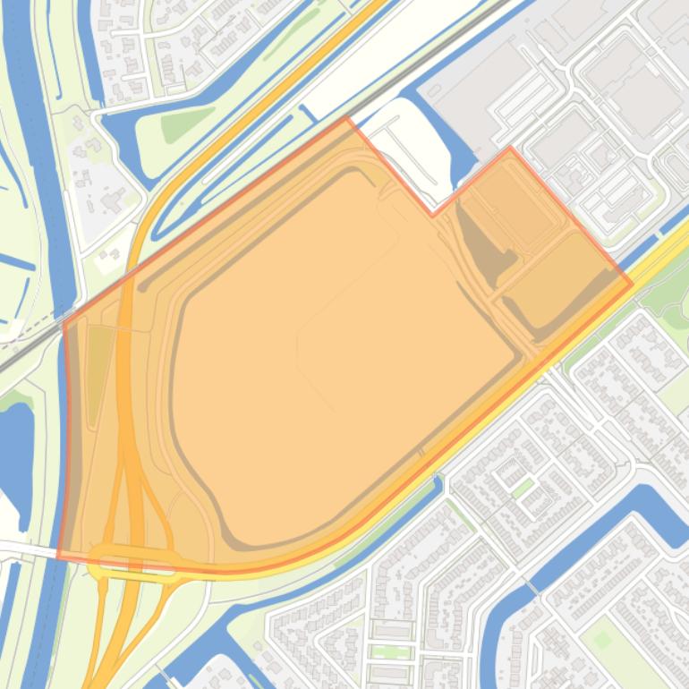 Kaart van de buurt Westpoort.