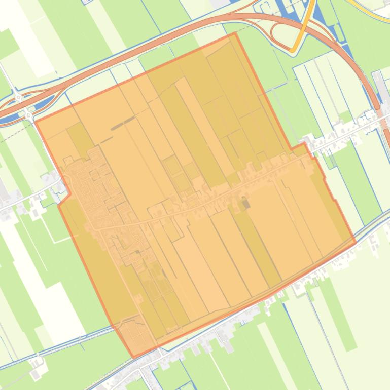 Kaart van de buurt Westwoud.