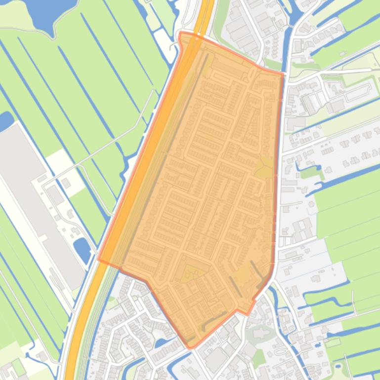 Kaart van de buurt Westwout.