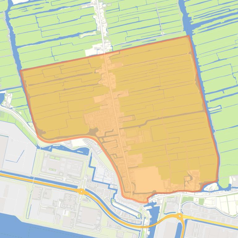 Kaart van de buurt Westzaan Zuid.