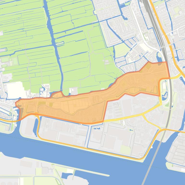 Kaart van de buurt Westzanerdijk.