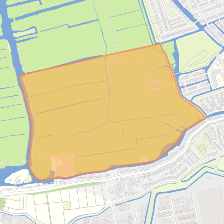 Kaart van de buurt Westzijderveld Zuid.