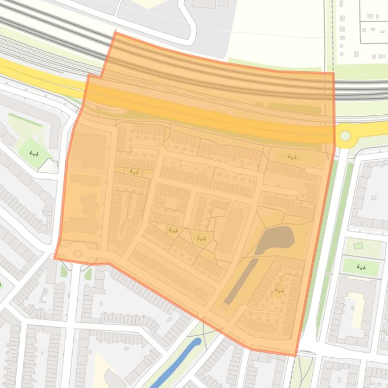 Kaart van de Wetenschappersbuurt.