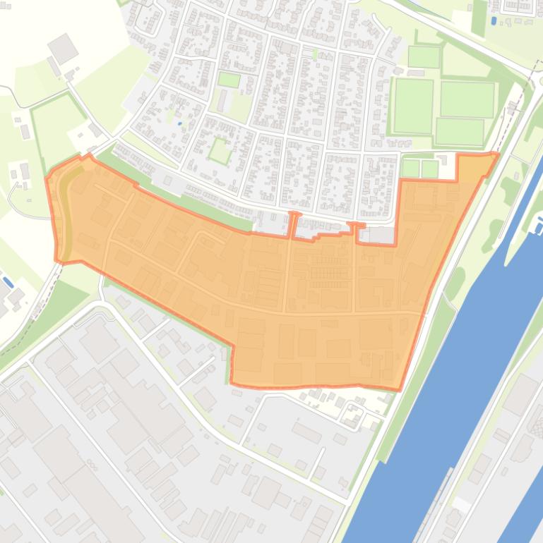 Kaart van de buurt Weurt-De Sluis.