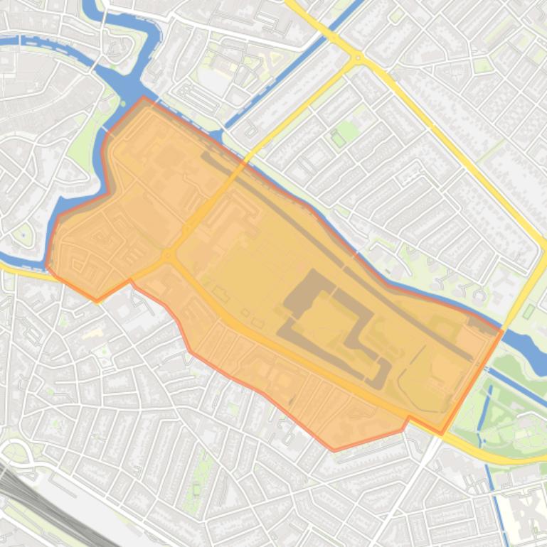 Kaart van de buurt Wezenlanden.