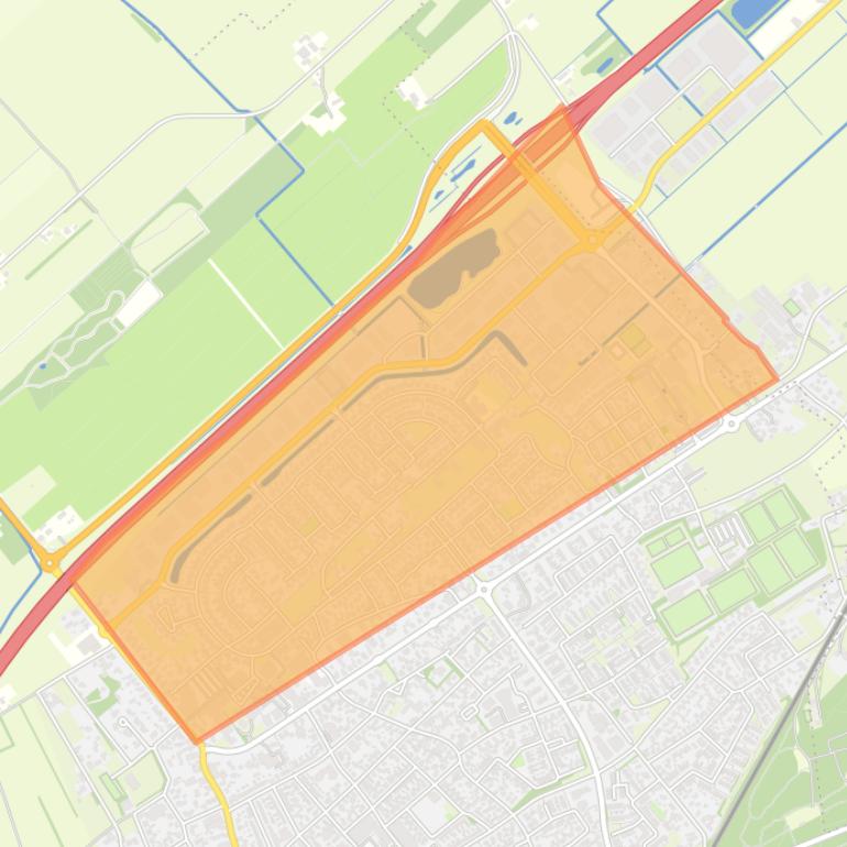 Kaart van de buurt Wezep-Noord.