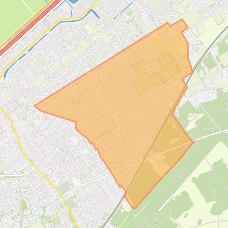 Kaart van de buurt Wezep-Oost.