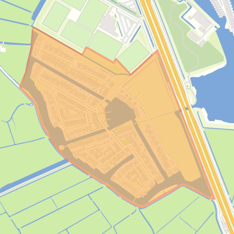 Kaart van de buurt Wiarda.