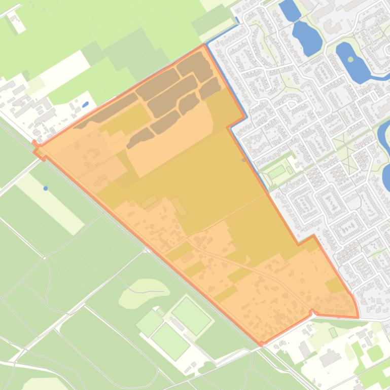 Kaart van de buurt Wieksloot.