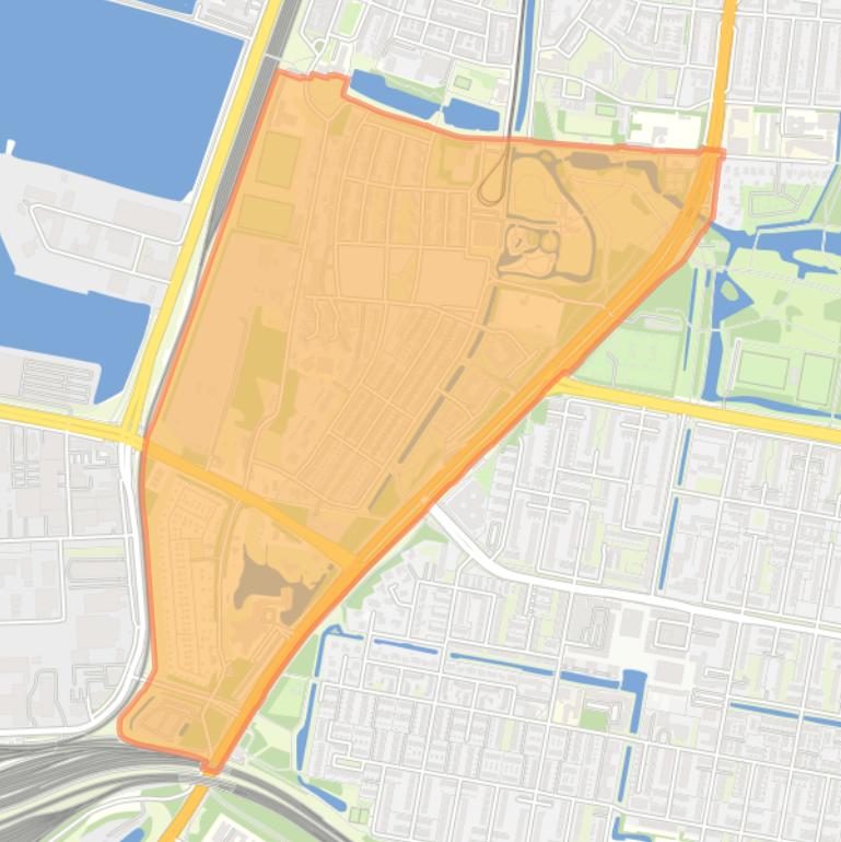 Kaart van de buurt Wielewaal.