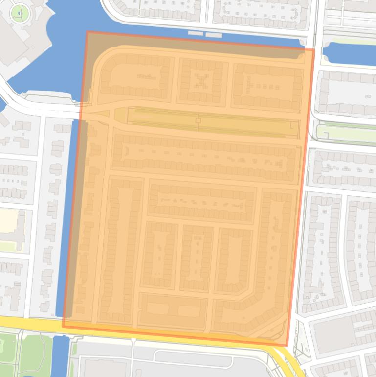 Kaart van de Wielingenbuurt.